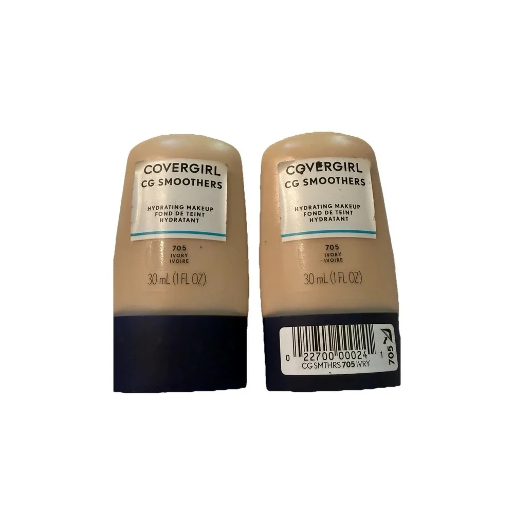 Covergirl CG Smoothers Hydrating Makeup 705 Ivory 2 Pack New Discontinued